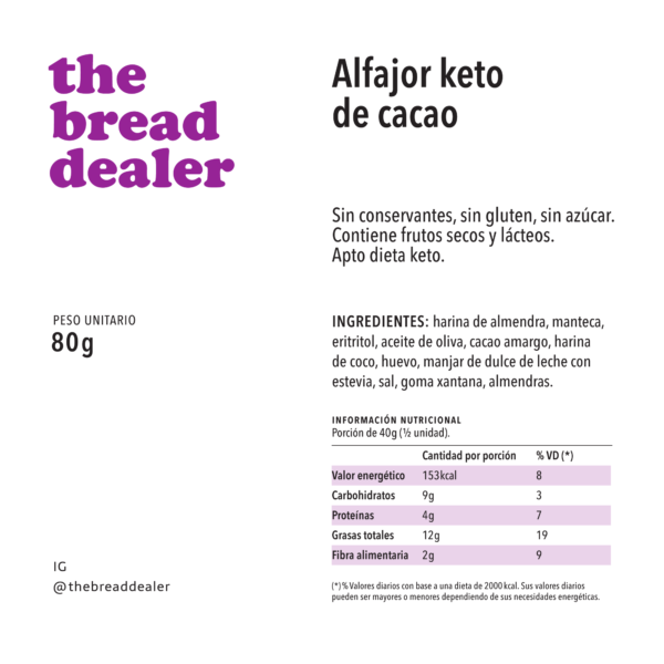 Alfajor de cacao keto - Image 4