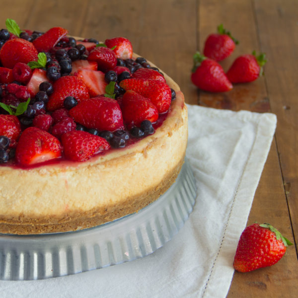 Torta cheesecake de frutos rojos keto & low carb