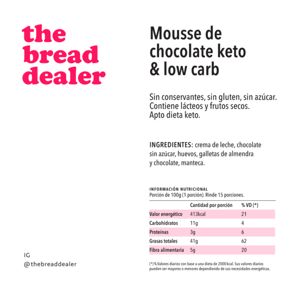 Torta mousse de chocolate keto & low carb - Image 2
