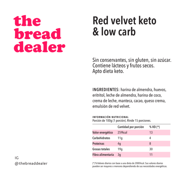 Torta red velvet keto & low carb - Image 2