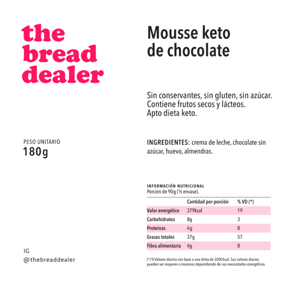 Mousse de chocolate keto - Image 2