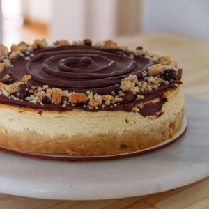 Torta cheesecake de cookies keto & low carb