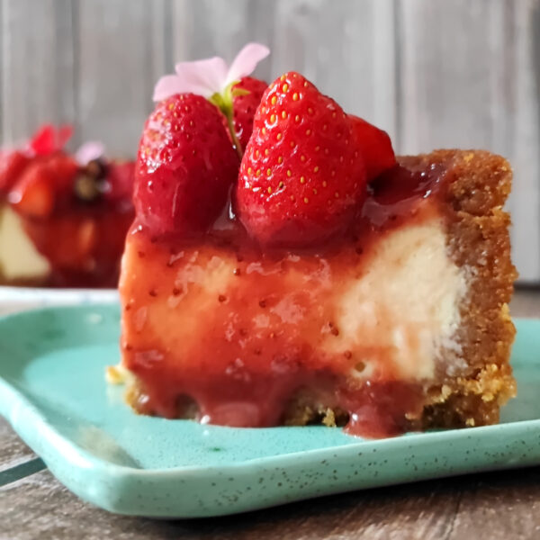 Torta cheesecake con frutos rojos keto / baja en carbohidratos - Image 3