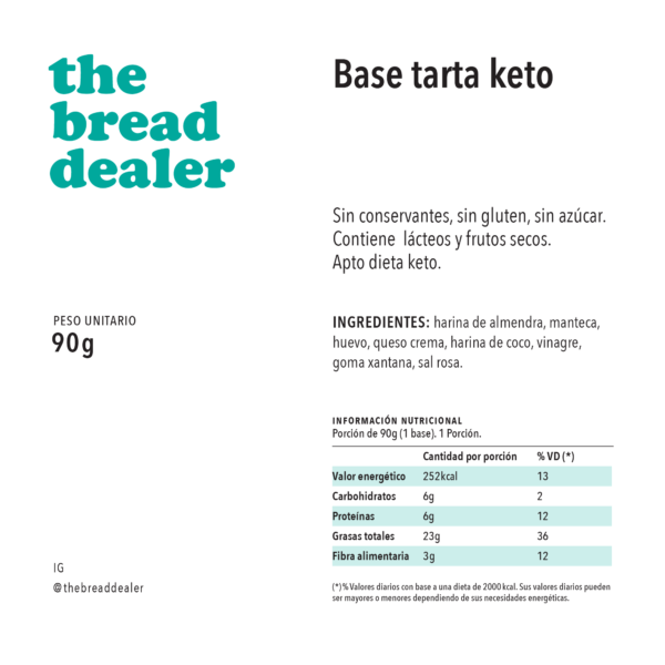 Base de tarta keto 14 cm - Image 2