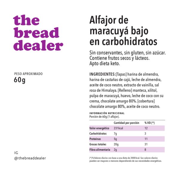Alfajor de maracuyá bajo en carbohidratos - Image 4