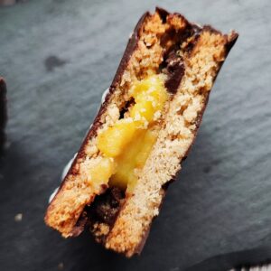 Alfajor de maracuyá bajo en carbohidratos