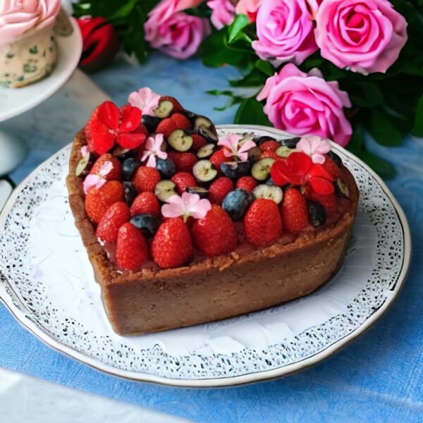 Torta cheesecake con frutos rojos keto / baja en carbohidratos